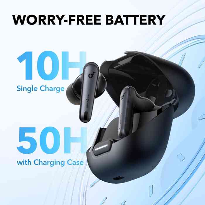 Anker Soundcore Liberty 4 NC Wireless Noise Cancelling Earbuds.